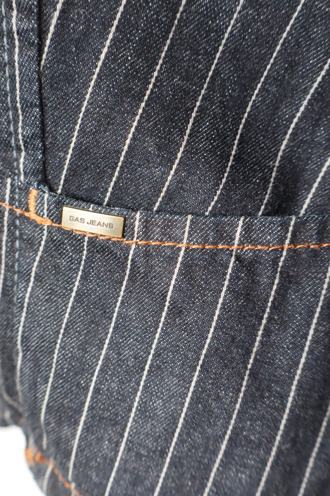 GAS JEANS GIUBBINO DONNA TG 42 MAN GIACCA VINTAGE CLASSIC DENIM GESSATO