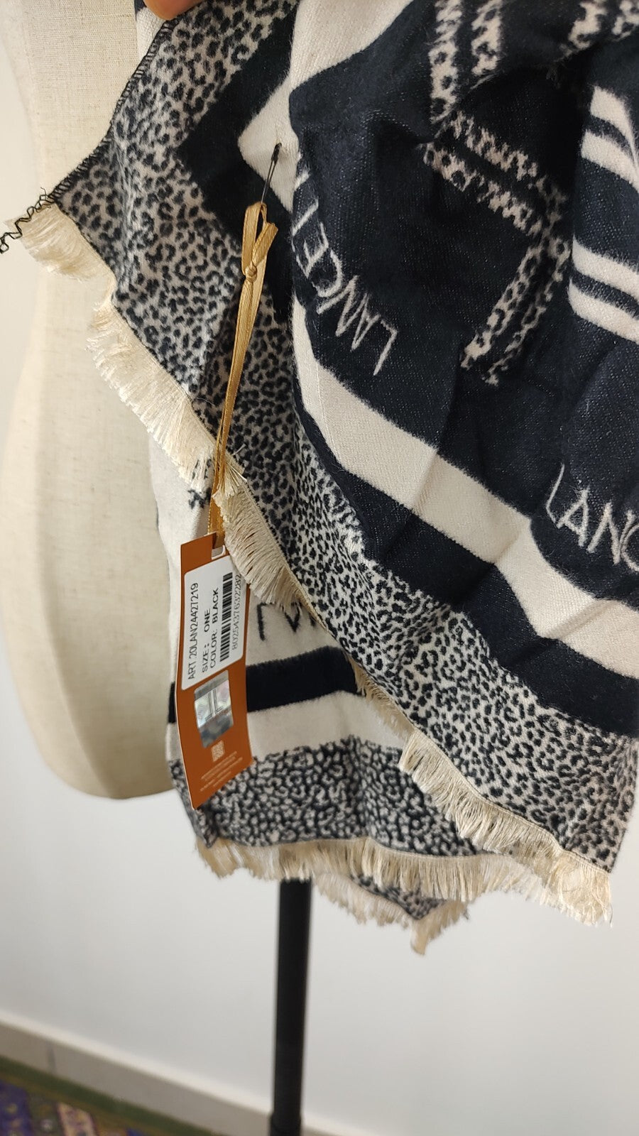 LANCETTI SCIARPA UOMO DONNA WOMAN MAN VINTAGE CASUAL SCARF CON TAG