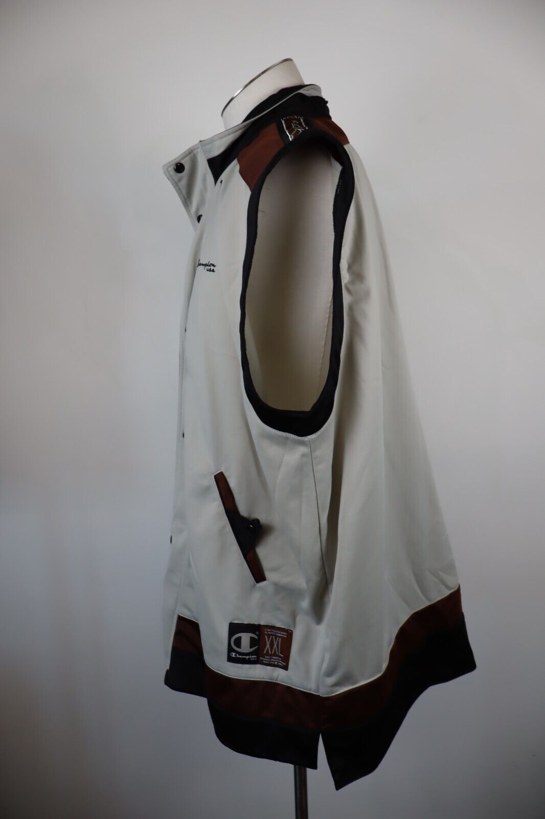 CHAMPION GIACCA SMANICATO GILET UOMO TG 2XL MAN SPORT VINTAGE CASUAL JACKET