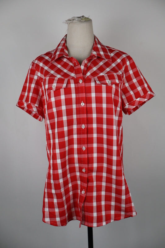 JACK WOLFSKIN CAMICIA DONNA TG. L WOMAN SHIRT CASUAL VINTAGE COTONE