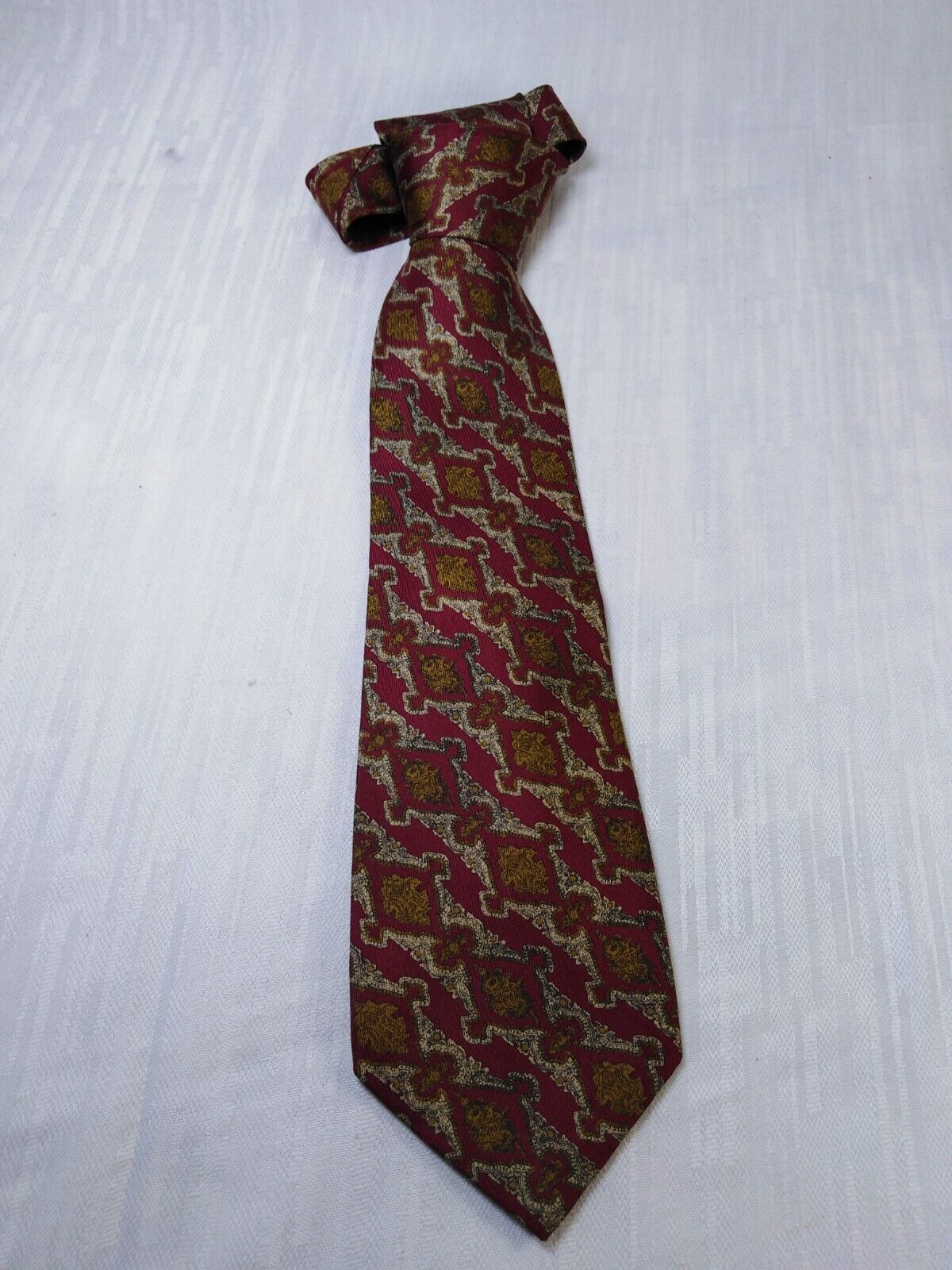 TRUSSARDI 100%  SILK TIE SETA CRAVATTA NECKTIE MADE IN ITALY