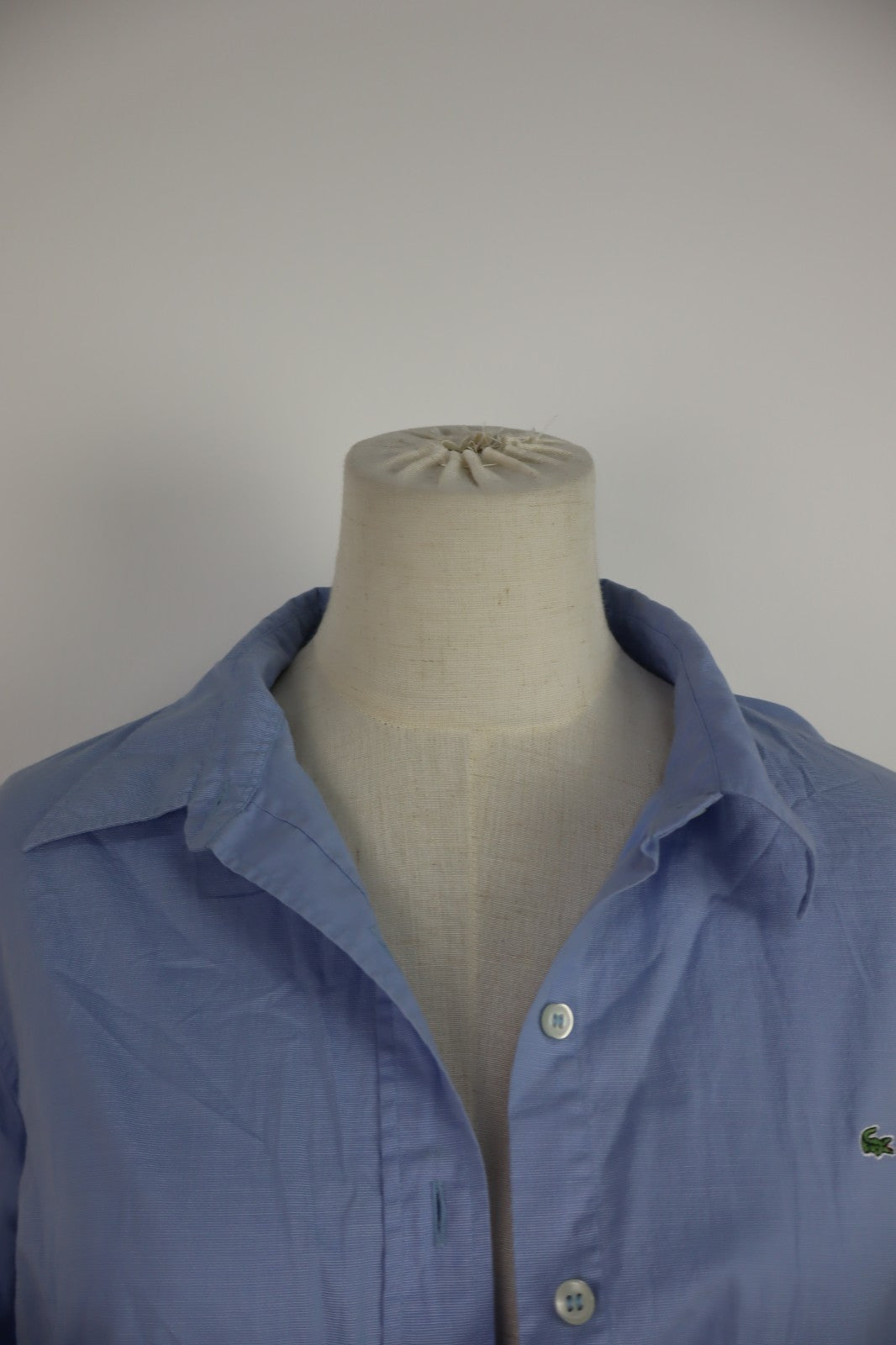 LACOSTE CAMICIA DONNA COTONE TG. 46 WOMAN COTTON SHIRT CASUAL VINTAGE BOTTONI