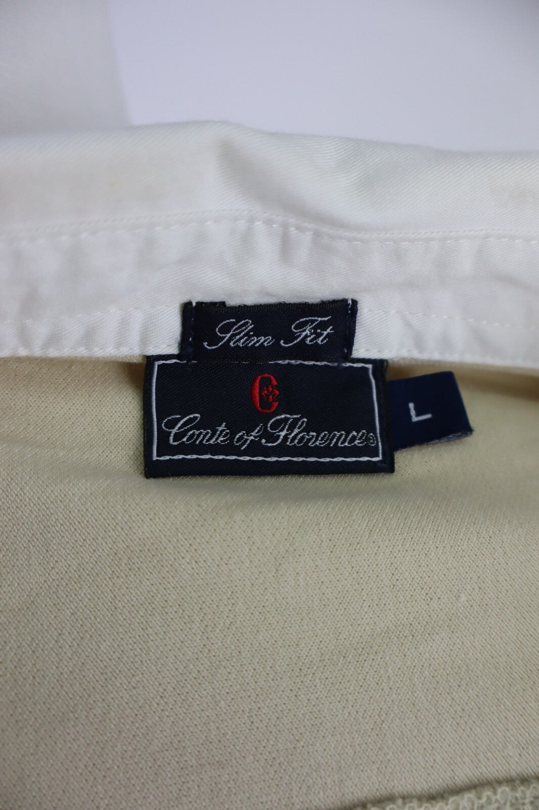 CONTE OF FLORENCE CAMICIA UOMO COTONE TG L MAN CASUAL VINTAGE SHIRT COTTON