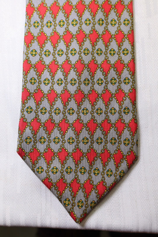 UNGARO 100%  SILK TIE SETA CRAVATTA NECKTIE MADE IN ITALY