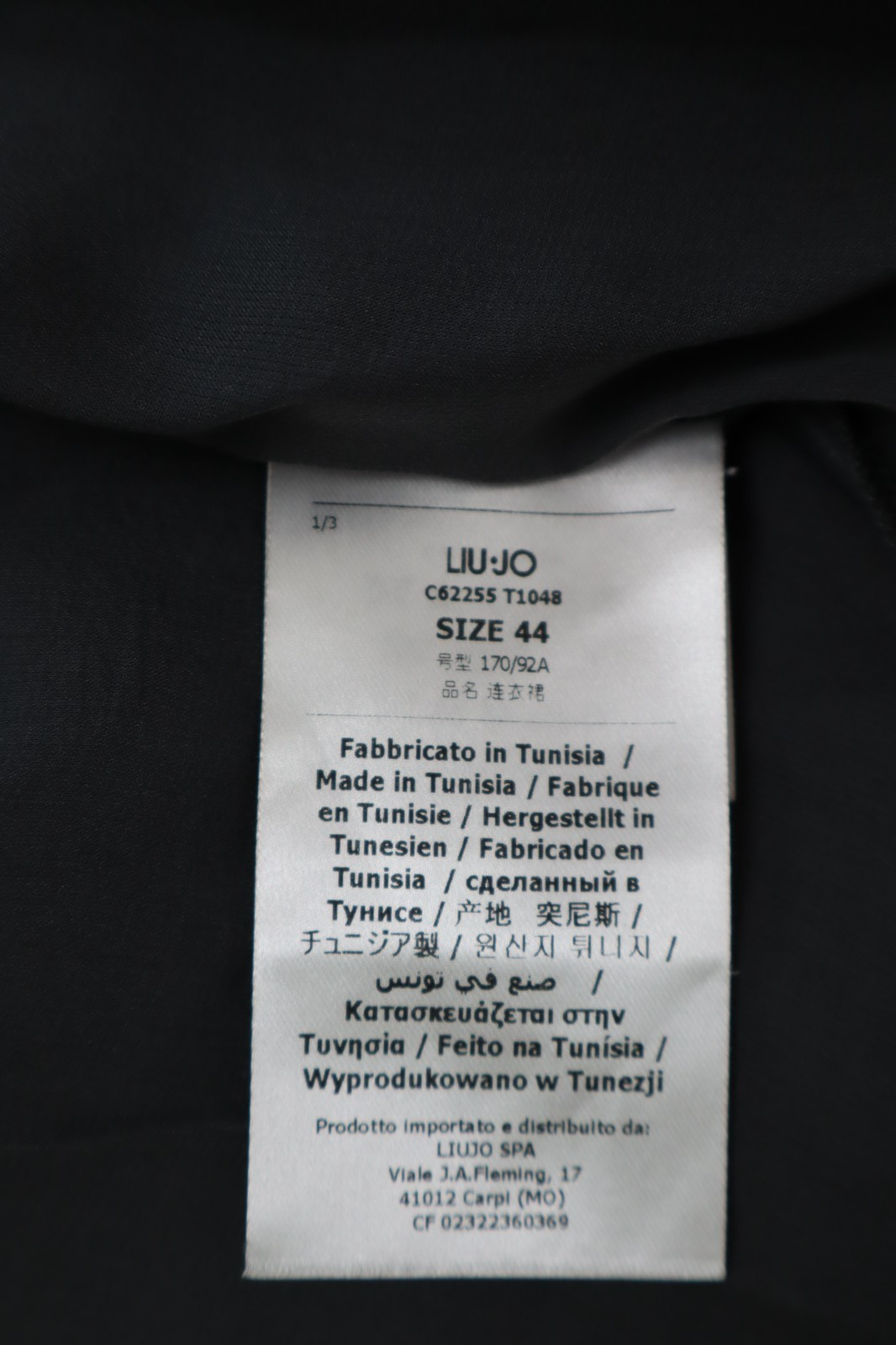 LIU JO VESTITO DONNA TG. 44 WOMAN CASUAL VINTAGE DRESS ABITO SETA SILK
