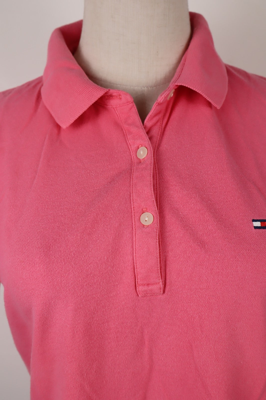 TOMMY HILFIGER DENIM POLO MAGLIA DONNA M WOMAN SHIRT CASUAL VINTAGE LOGO