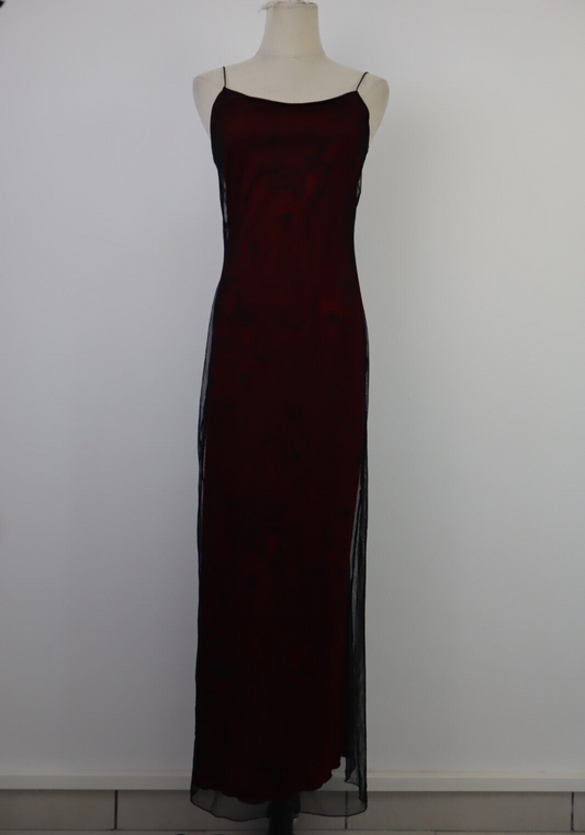 VESTITO DONNA TG S WOMAN LUXURY GOTIC BALLET MALLCORE VINTAGE CHIFFON Y2K 2000'S