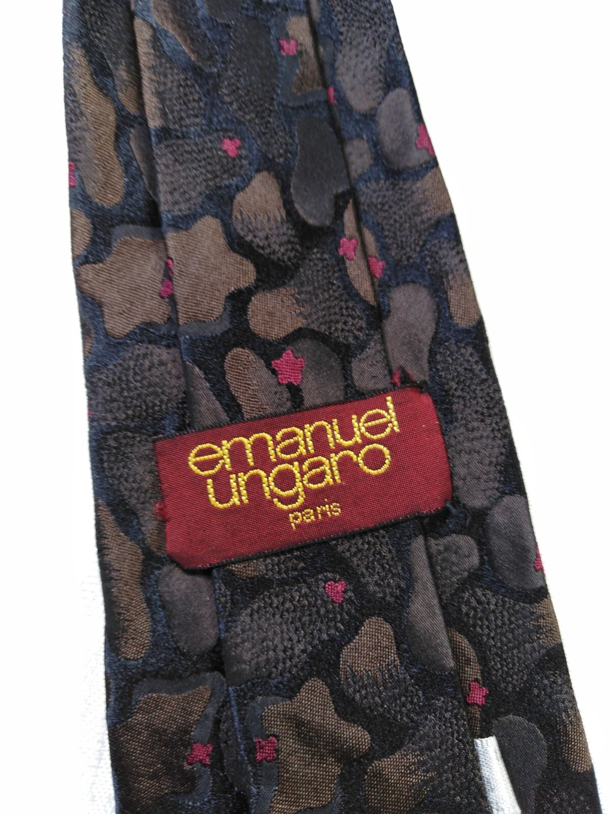 EMANUEL UNGARO 100% SILK TIE SETA CRAVATTA NECKTIE ITALY VINTAGE CLASSIC