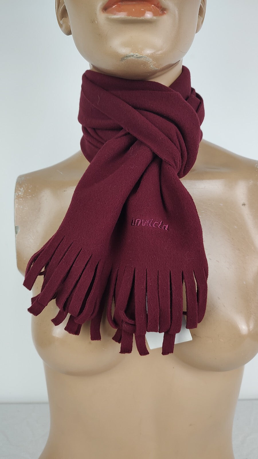 INVICTA SCIARPA PILE CON TAG UOMO DONNA WOMAN MAN VINTAGE CASUAL SCARF