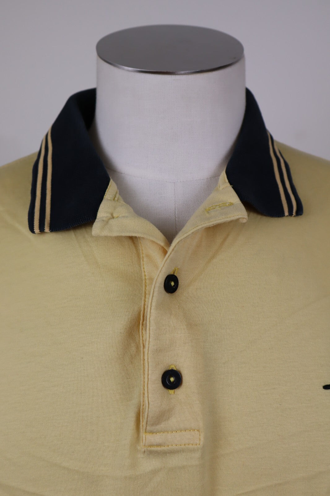 AUSTRALIAN MAGLIA POLO GIALLO SHIRT UOMO TG. 56 MAN CASUAL VINTAGE COTONE