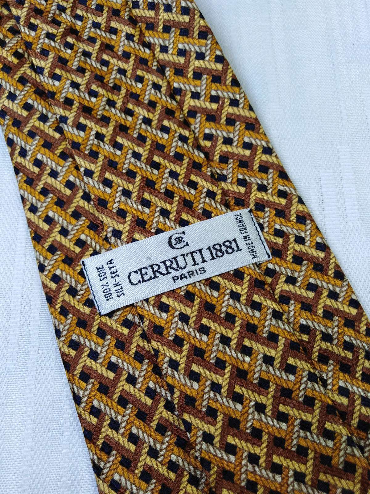 CERRUTI 1881 100% SILK TIE SETA CRAVATTA NECKTIE MADE IN FRANCE