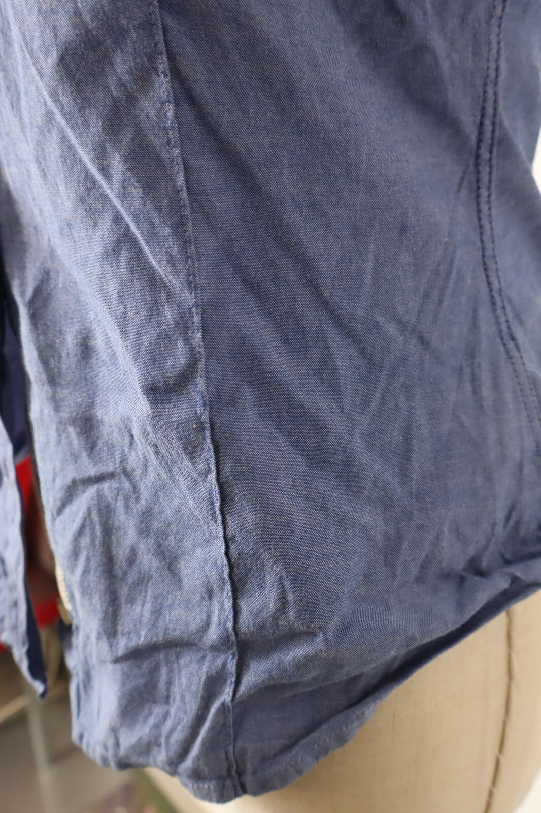 BLAUER CAMICIA DONNA TG. S WOMAN SHIRT CASUAL VINTAGE COTONE BOTTONI