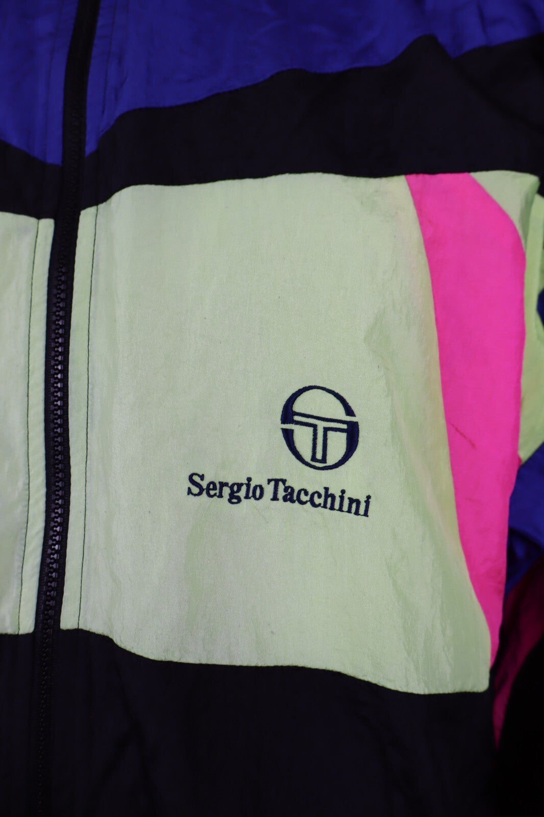 SERGIO TACCHINI TENNIS FELPA MAGLIA ZIP UOMO 50 MAN SHIRT SPORT VINTAGE JACKET