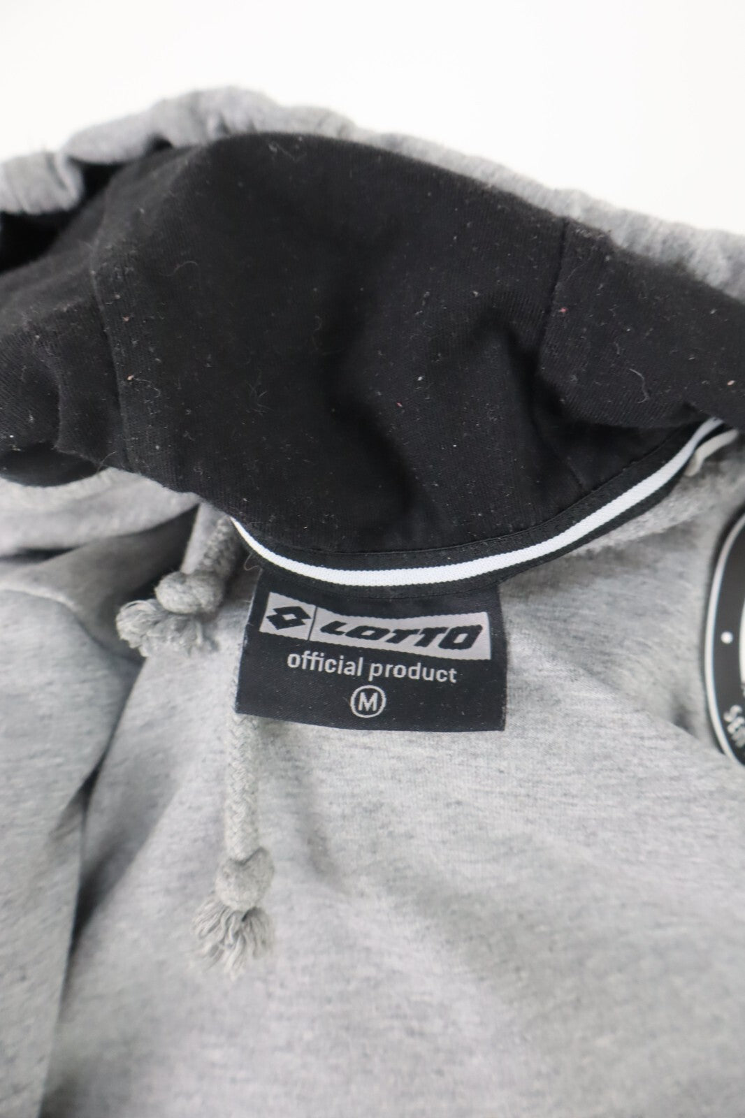 LOTTO  SK STURM GRATZ FELPA CALCIO CAPPUCCIO UOMO Tg. M MAN CASUAL SWEATSHIRT