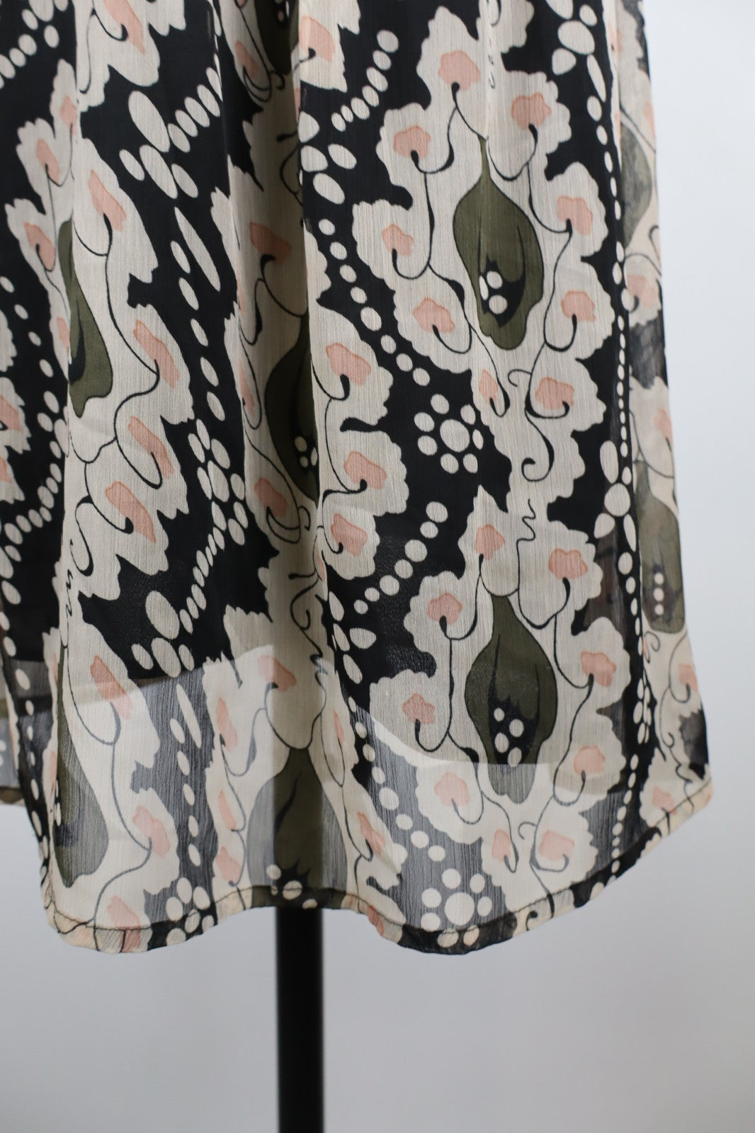 FORNARINA VESTITO ABITO SMANICATO DONNA TG. M WOMAN CASUAL VINTAGE DRESS VELATO