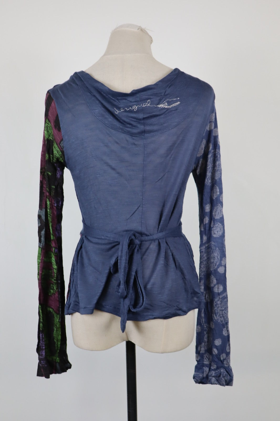 DESIGUAL MAGLIA DONNA TG. M WOMAN CASUAL VINTAGE T-SHIRT  TOP CANOTTA COTONE