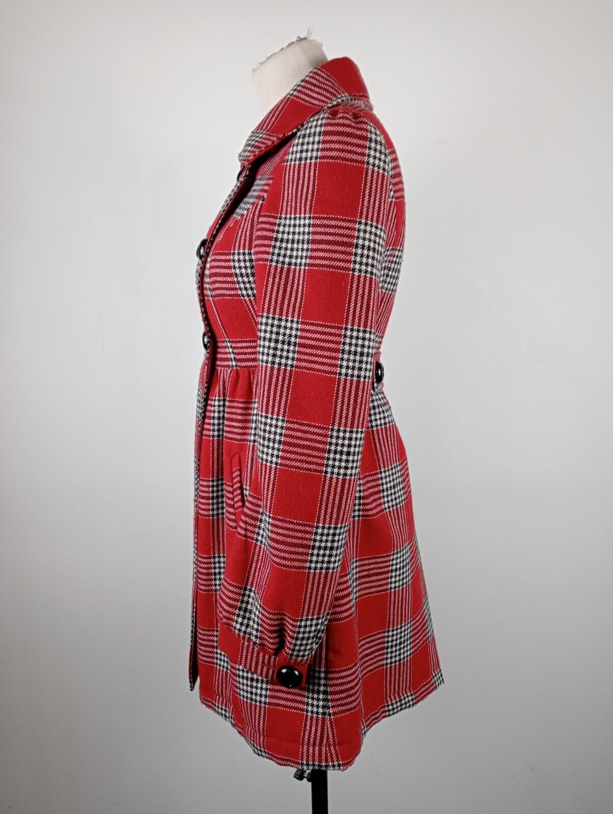 MISS BORSALINO CAPPOTTO DONNA COAT Tg 40 WOMEN LANA WOOL VINTAGE CASUAL JACKET