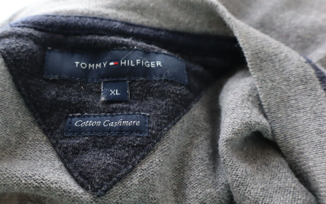 TOMMY HILFIGER MAGLIONE VINTAGE COTONE CASHMERE UOMO Tg. XL MAN SWEATER CASUAL