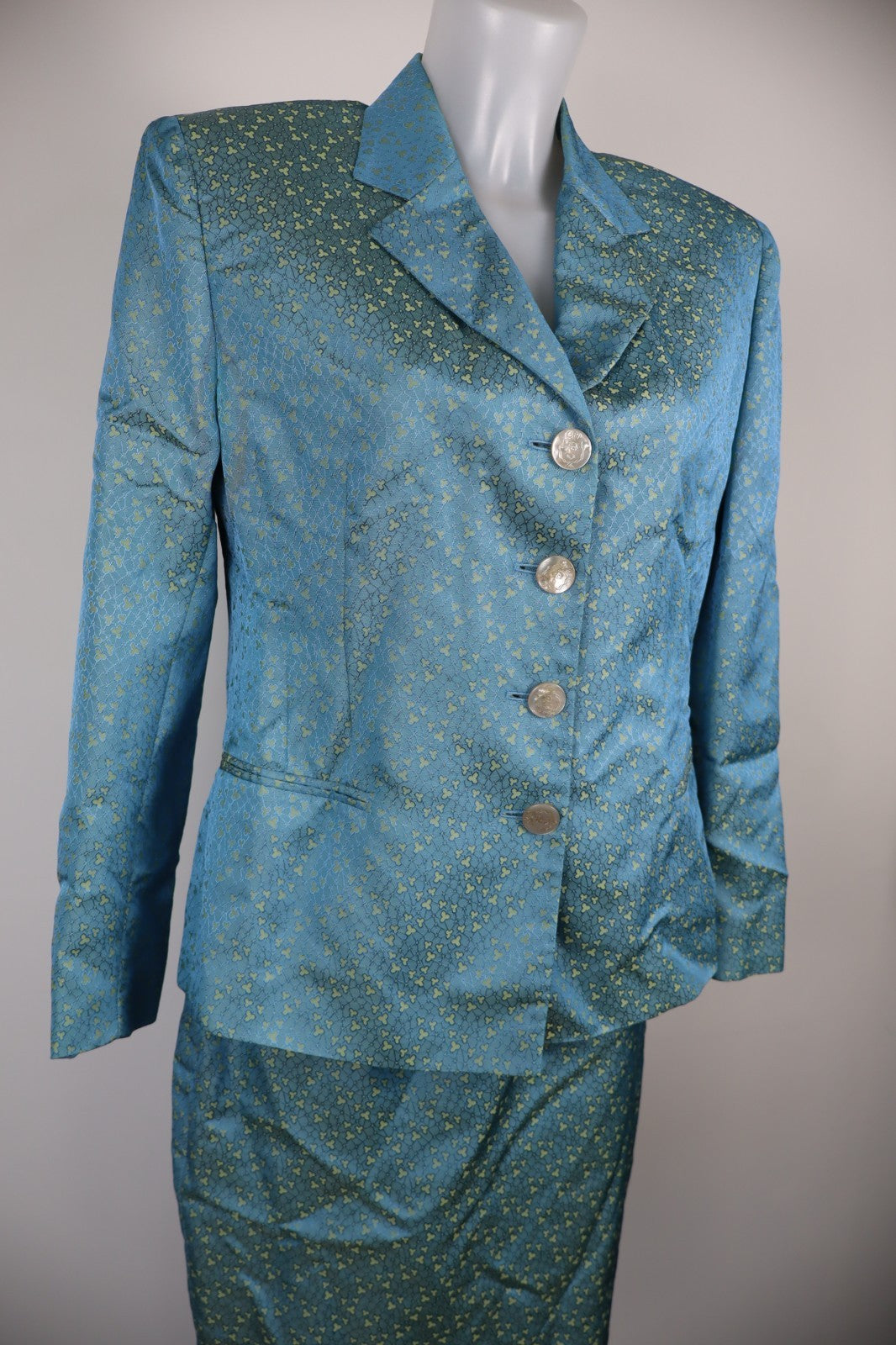 BYBLOS COMPLETO DONNA Tg. 44 GIACCA GONNA DRESS VINTAGE CASUAL SUIT ITALY