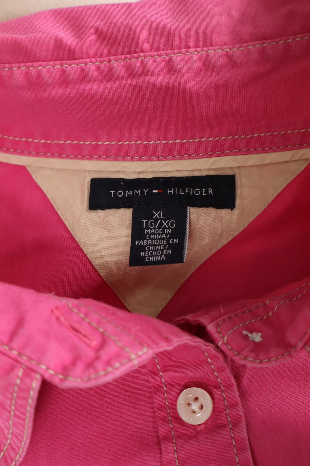 TOMMY HILFIGER CAMICIA DONNA TG. XL WOMAN SHIRT CASUAL VINTAGE COTONE COTTON