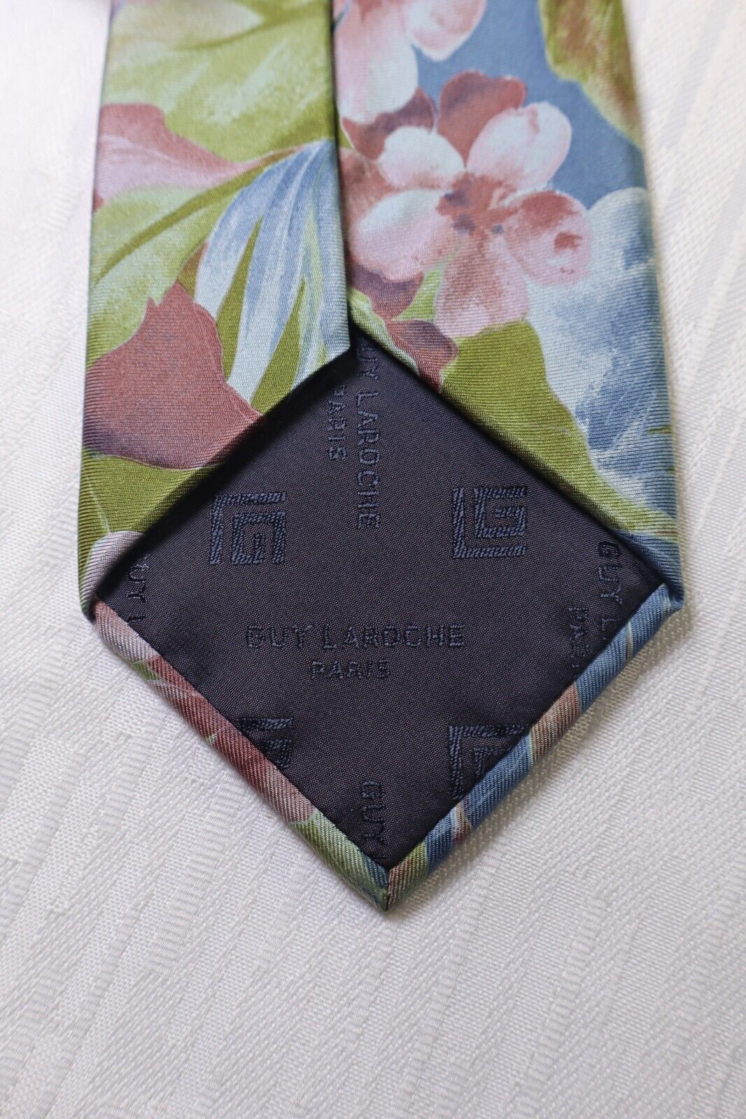 GUY LAROCHE 100% SILK TIE SETA CRAVATTA NECKTIE MADE IN ITALY CLASSIC