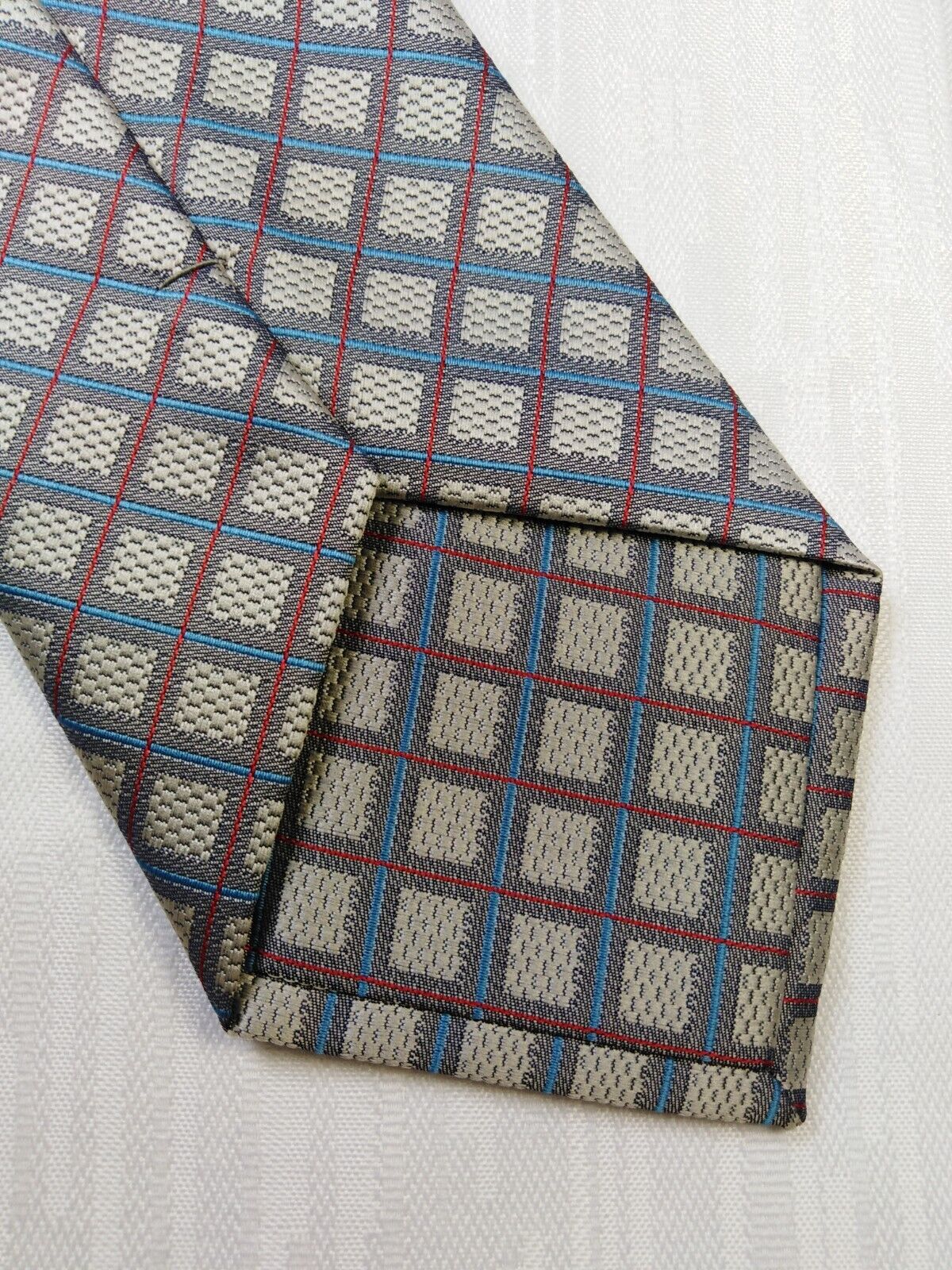 SCHAGARE 100% SETA SILK TIE CRAVATTA NECKTIE VINTAGE ITALY SELF TIPPED