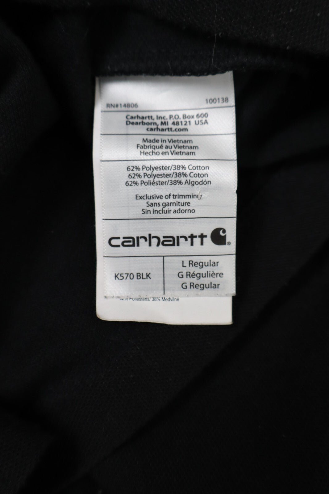CARHARTT  MAGLIA POLO UOMO COTONE TG L MAN COTTON SHIRT CASUAL VINTAGE