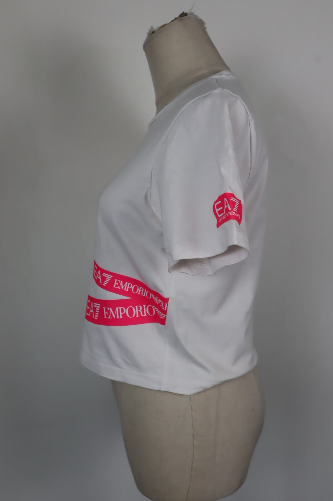 EMPORIO ARMANI EA7 MAGLIA DONNA TG S WOMAN CASUAL VINTAGE TOP T-SHIRT COTONE