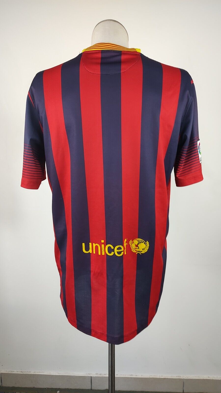 NIKE BARCELLONA MAGLIA CALCIO UOMO Tg L TRIKOT JERSEY SOCCER VINTAGE SPORT 13/14