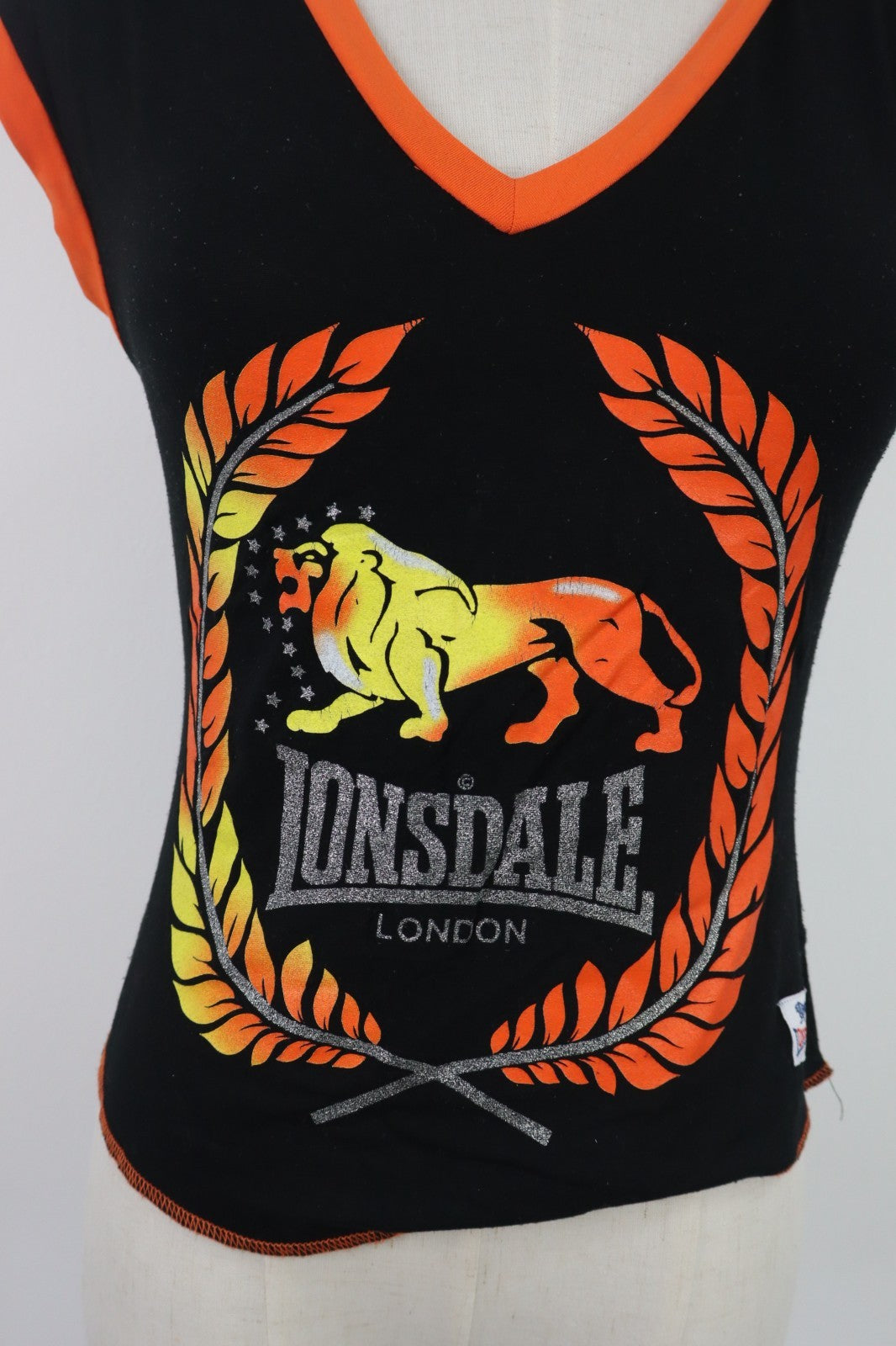 LONSDALE MAGLIA DONNA TG. L WOMAN CASUAL VINTAGE T-SHIRT TOP LEONE