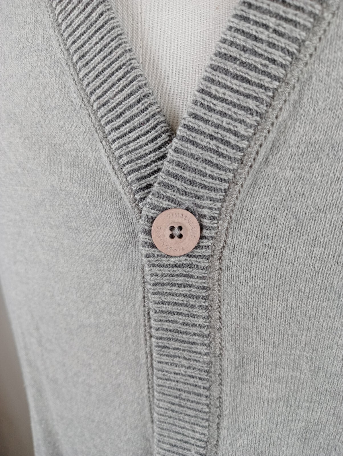 TIMBERLAND CARDIGAN MAGLIONE LANA COTONE VINTAGE UOMO 3XL MAN SWEATER CASUAL