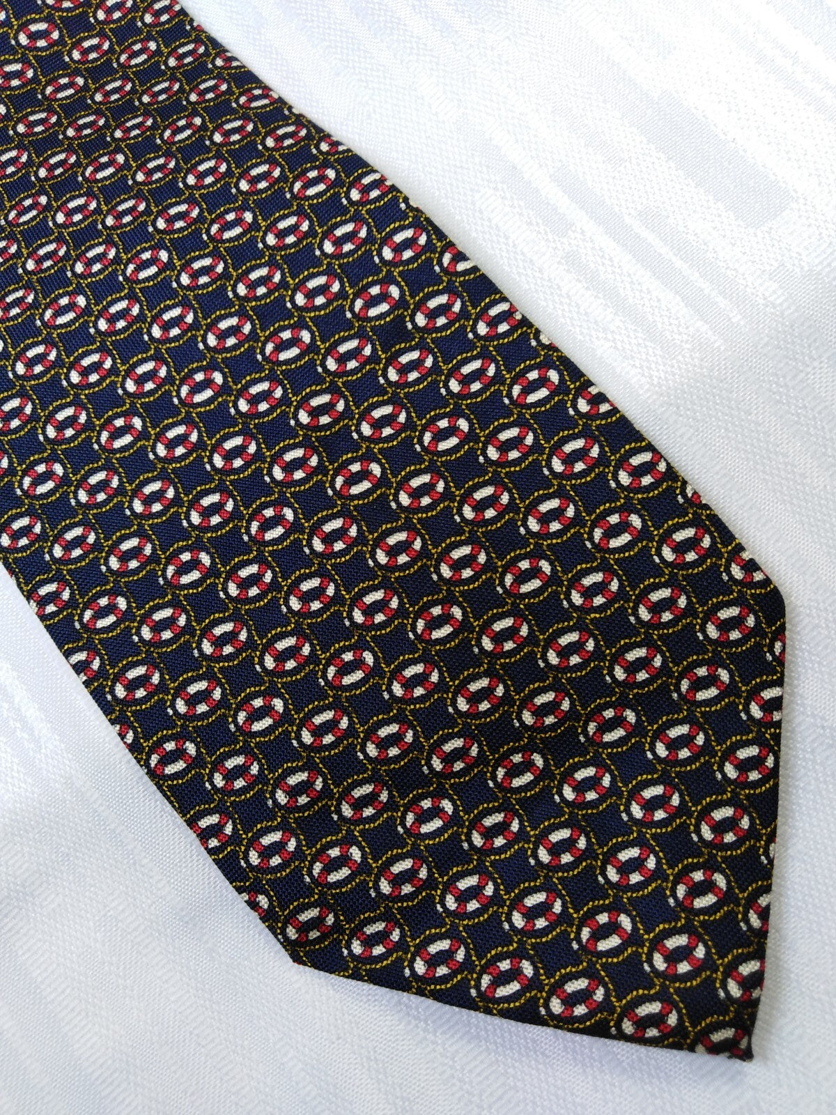 ALBERTO MUCCIOLO 100% SETA SILK TIE CRAVATTA NECKTIE ITALY VINTAGE