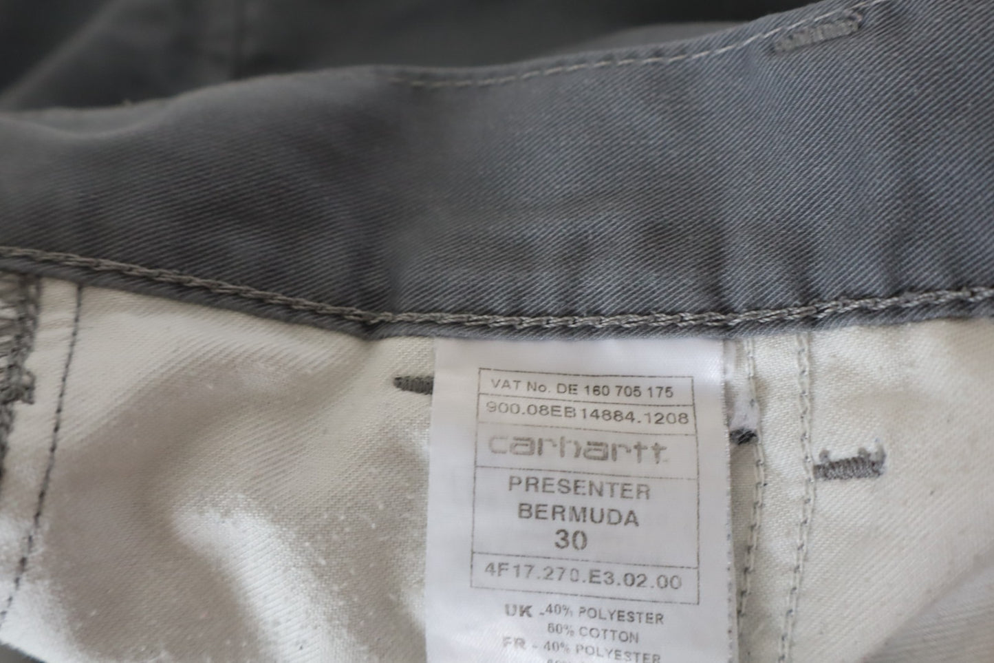 CARHARTT BERMUDA PANTALONE SHORTS UOMO TG 30 MAN VINTAGE CASUAL PANTS COTONE