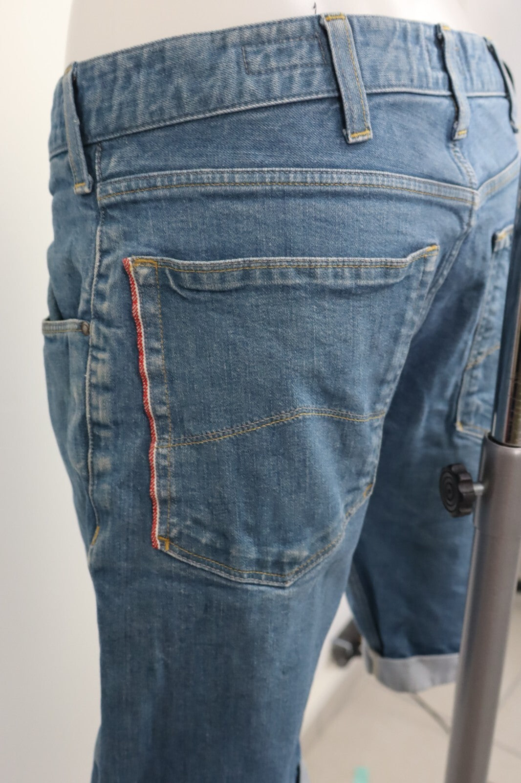 ARMANI PANTALONCINO DENIM JEANS DONNA TG 46 WOMAN VINTAGE SHORTS COTONE