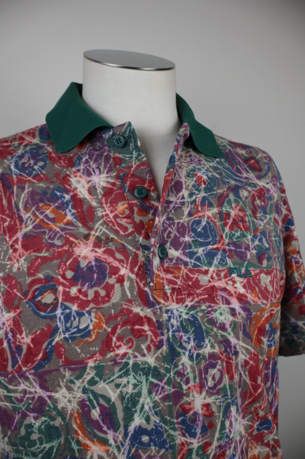 FILA MAGLIA POLO UOMO TG. 48 MAN T-SHIRT CASUAL VINTAGE COTONE COTTON ITALY