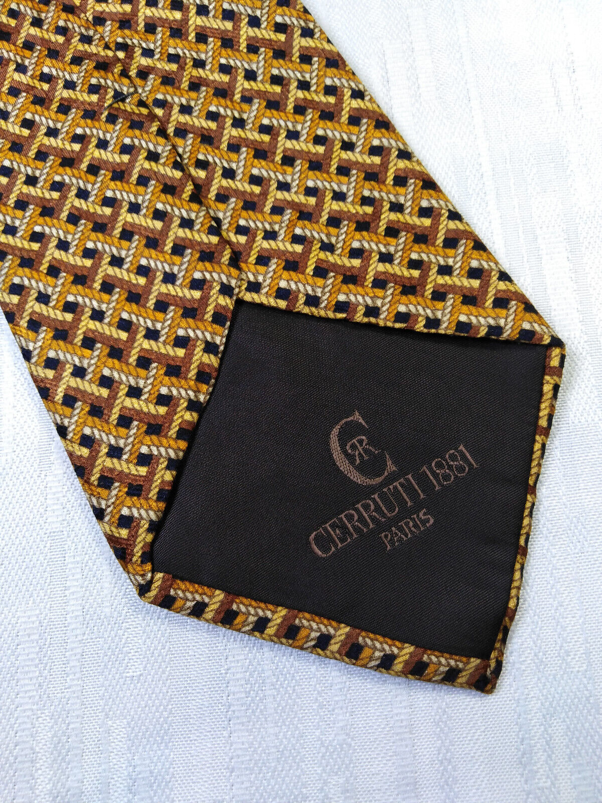 CERRUTI 1881 100% SILK TIE SETA CRAVATTA NECKTIE MADE IN FRANCE