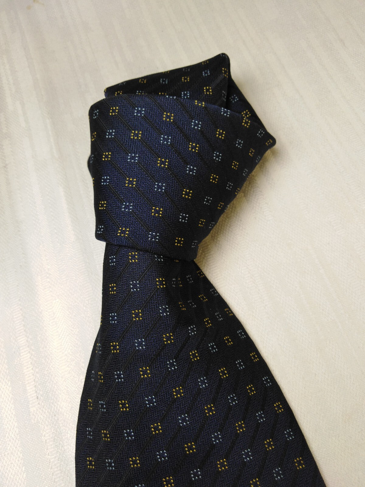 ANDREA CONTE NAPOLI 100% SILK TIE SETA CRAVATTA NECKTIE MADE ITALY SELF TIPPED