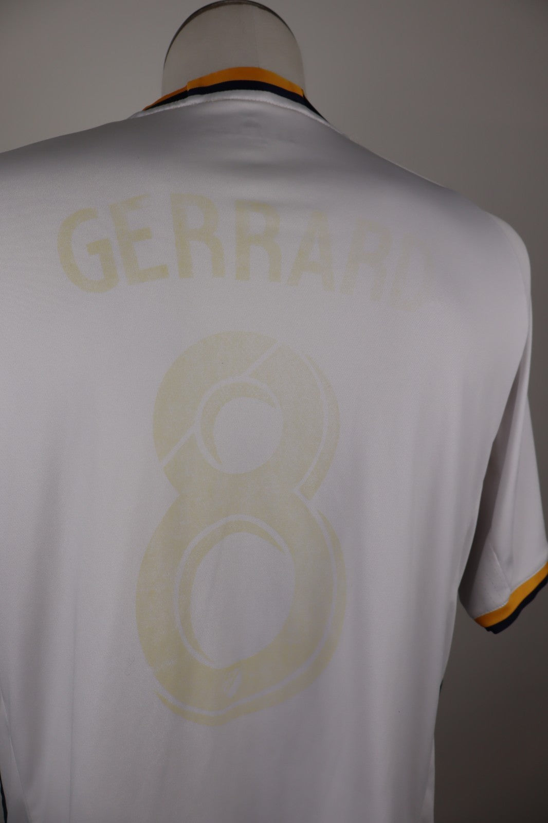 ADIDAS L.A. GALAXY MAGLIA CALCIO UOMO Tg XL SOCCER T-SHIRT GERRARD N 8 VINTAGE