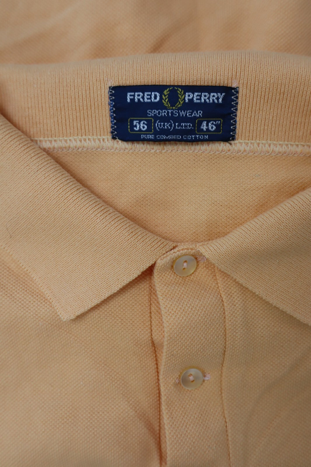 FRED PERRY POLO MAGLIA UOMO COTONE Tg. 56 46" MAN COTTON T-SHIRT CASUAL VINTAGE