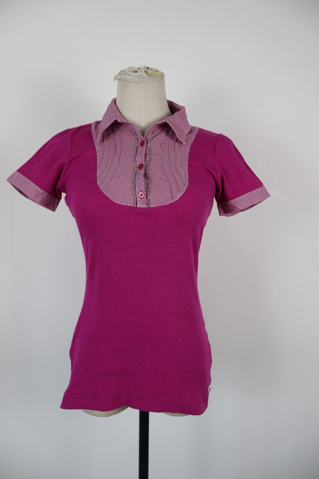 FRACOMINA POLO MAGLIA DONNA TG. M COTONE WOMAN SHIRT CASUAL VINTAGE