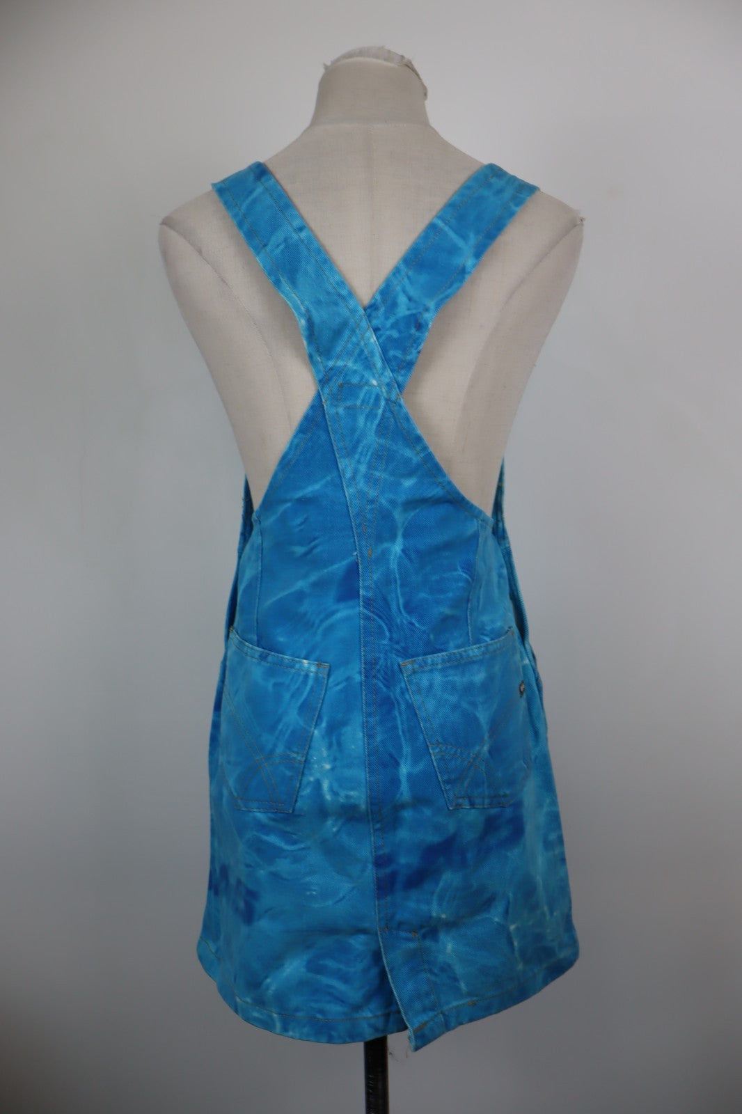 GAS VESTITO SALOPETTE JEANS DONNA TG. S WOMAN CASUAL VINTAGE DRESS ABITO