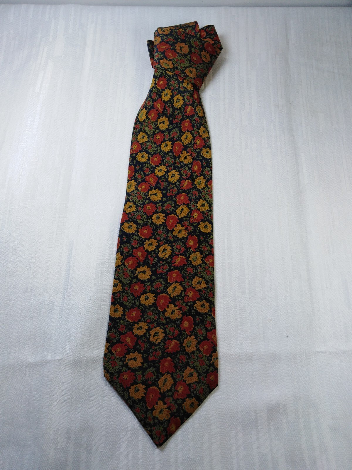 TINO COSMA 100% SETA SILK TIE CRAVATTA NECKTIE ITALY VINTAGE CLASSIC