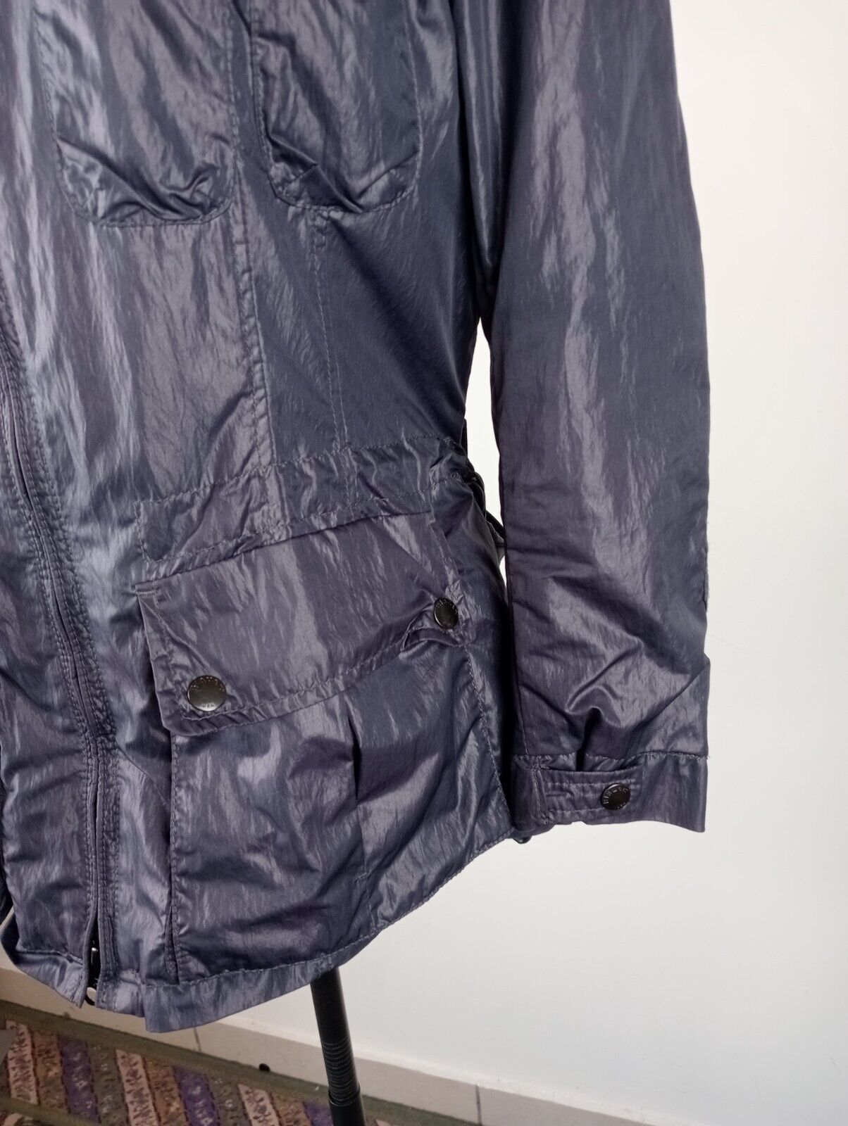 BLAUER GIUBBINO LEGGERO IMPERMEABILE DONNA Tg L WOMAN JACKET CASUAL VINTAGE