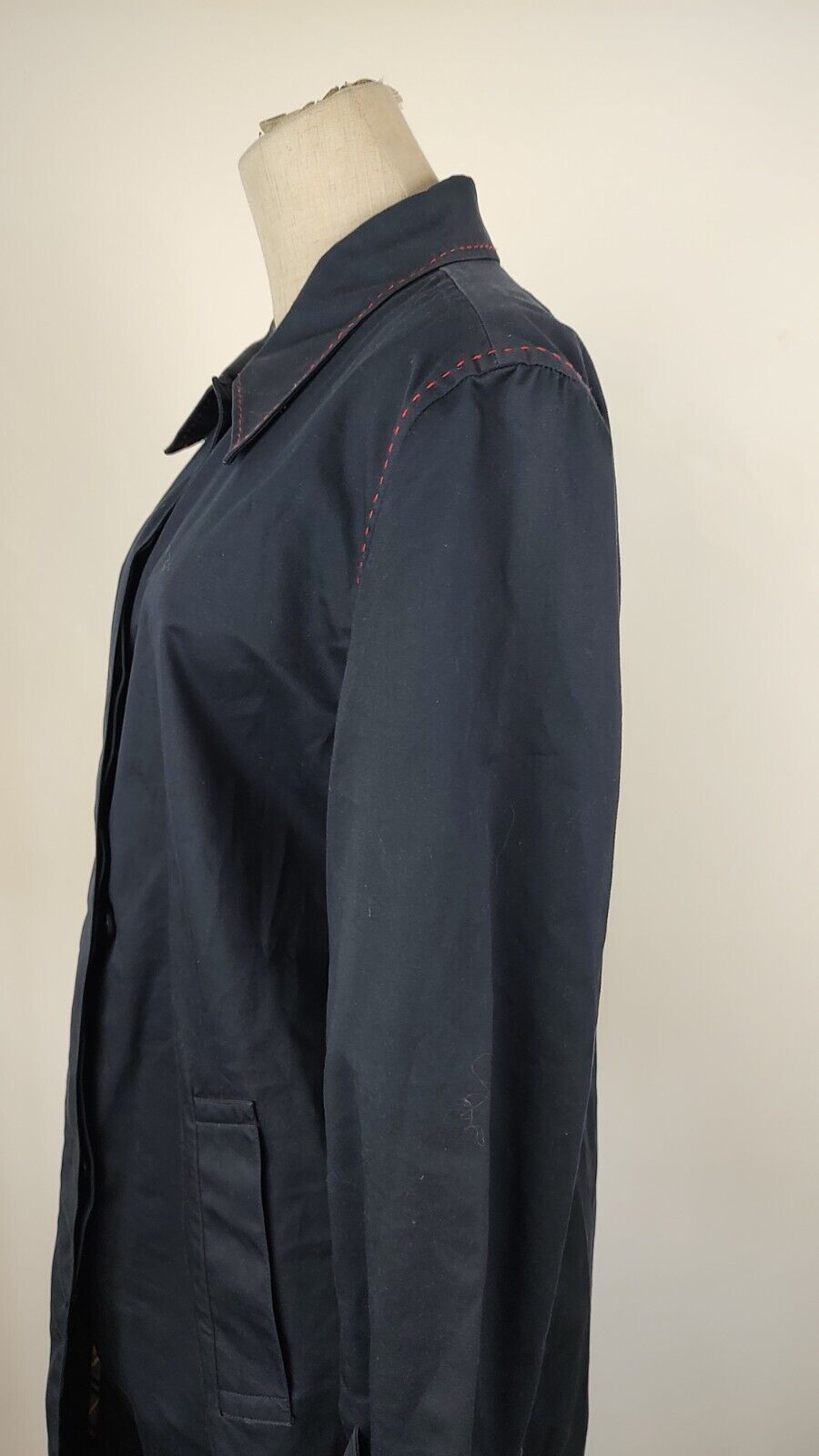 TOMMY HILFIGER CAPPOTTO TRENCH DONNA Tg L WOMEN VINTAGE CASUAL JACKET