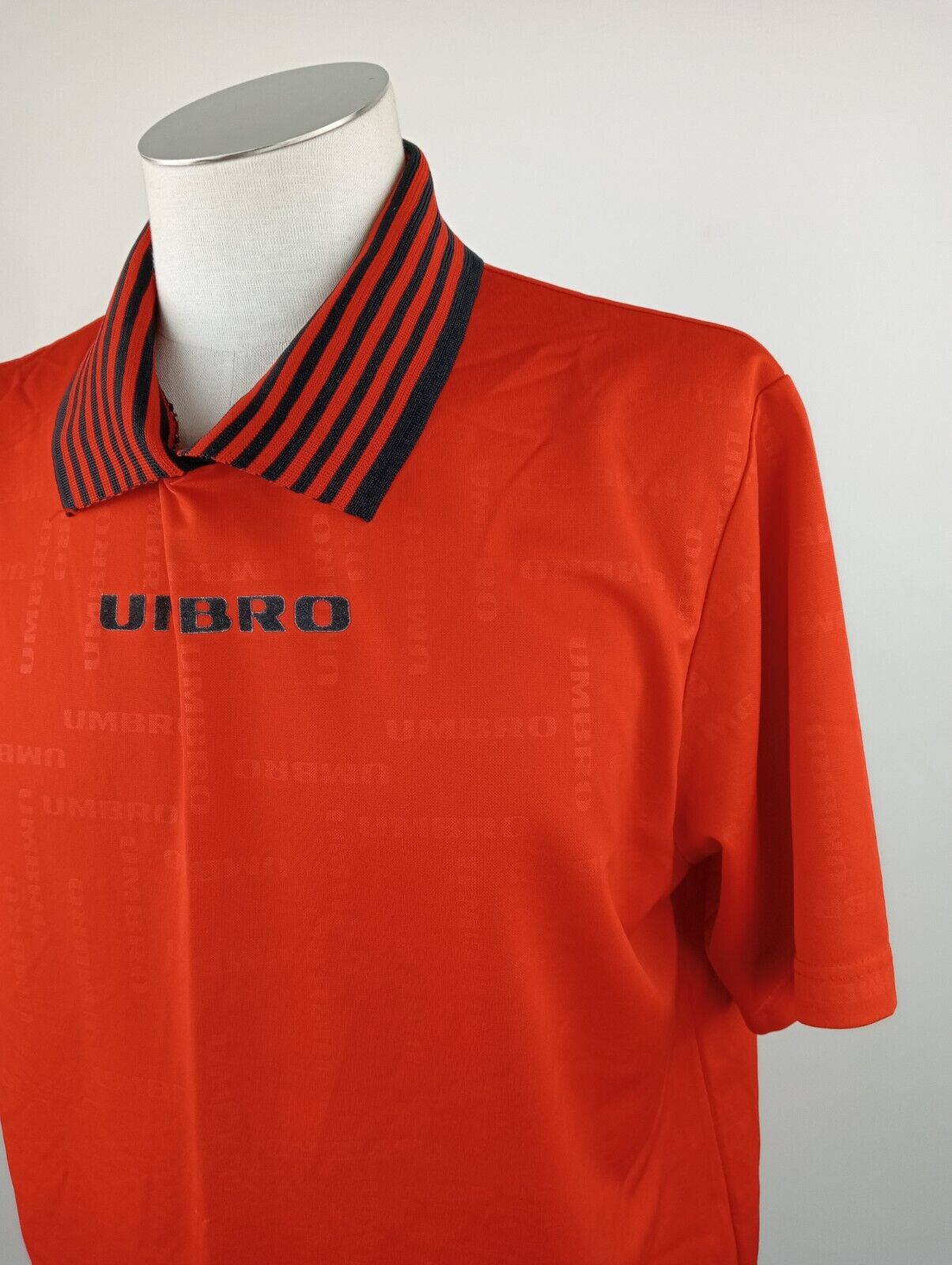 UMBRO MAGLIA CALCIO TRIKOT UOMO Tg L SOCCER JERSEY VINTAGE