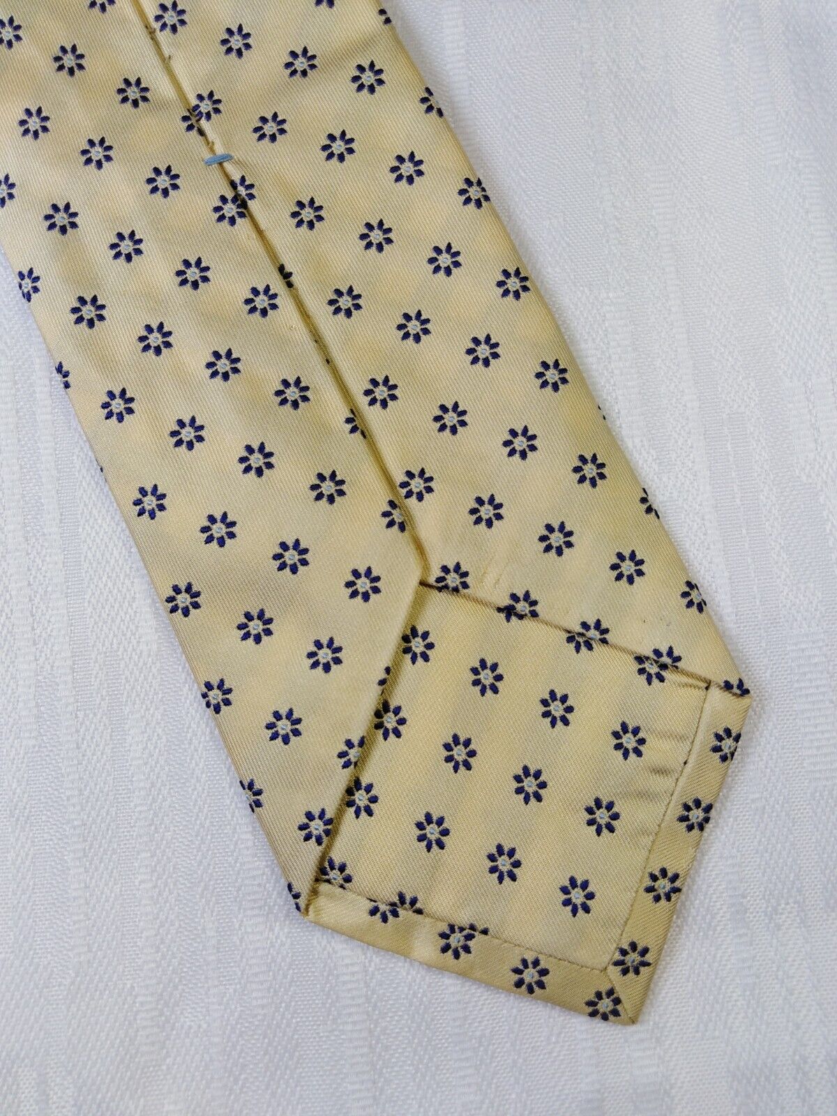 FUSARO NAPOLI 100% SILK TIE SETA CRAVATTA NECKTIE MADE ITALY VINTAGE SELF TIPPED