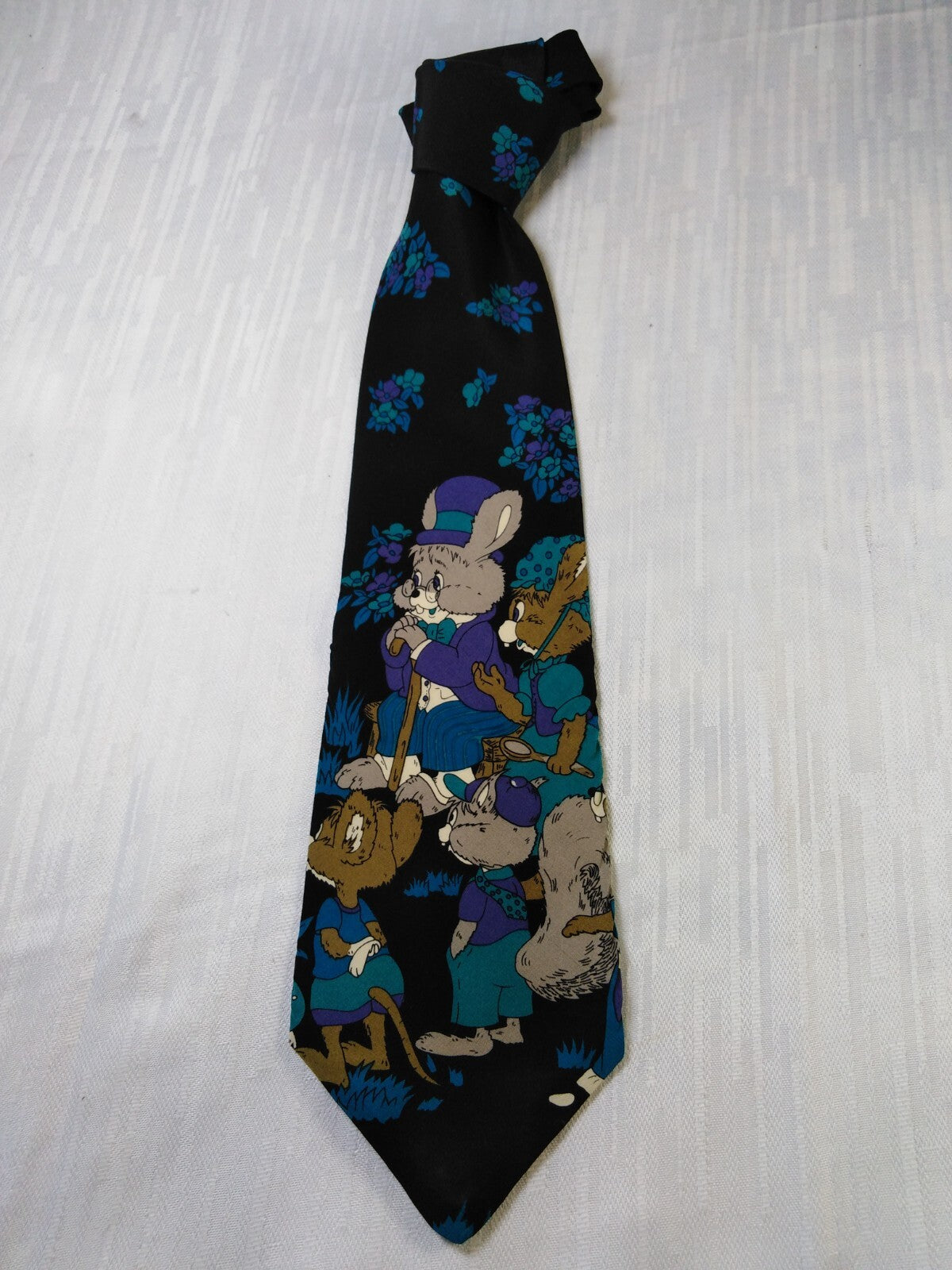 UGO CASSINI 100%  SILK TIE SETA CRAVATTA NECKTIE MADE IN ITALY