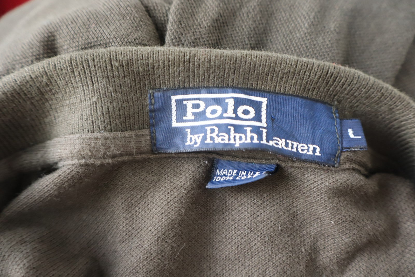 RALPH LAUREN MAGLIA POLO UOMO COTONE TG. L MAN COTTON SHIRT CASUAL VINTAGE LOGO