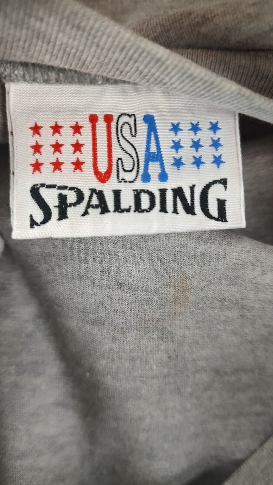SPALDING USA MAGLIA UOMO TG M MAN T-SHIRT CASUAL VINTAGE COTONE