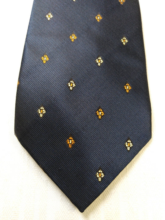 ANDRA CONTE 100% SILK TIE SETA CRAVATTA NECKTIE MADE  ITALY SELF TIPPED